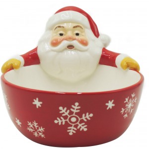 Holiday Time Figural Santa Bowl, Set of 4   550486365